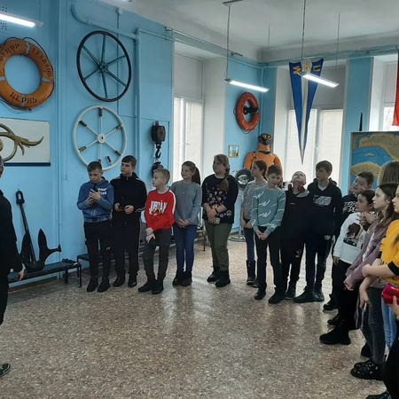 Посетители Музея речного флота